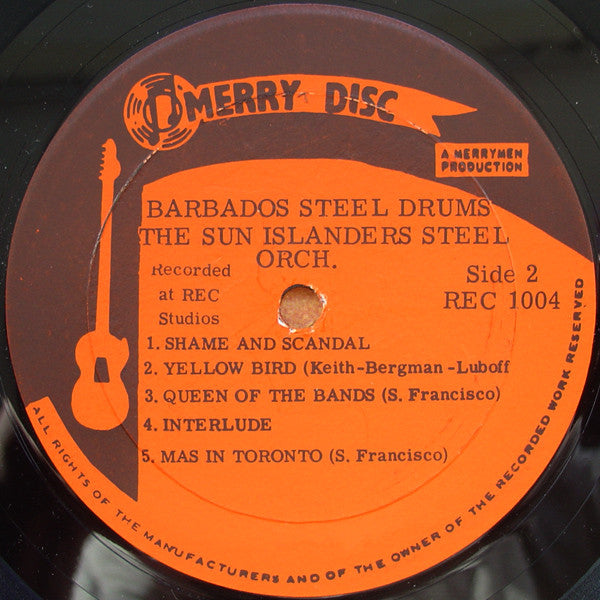 Sun Islanders Steel Orchestra, The - Barbados Steel Drums (Vinyl) Image