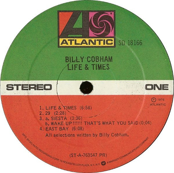 Billy Cobham - Life & Times (Vinyl) Image