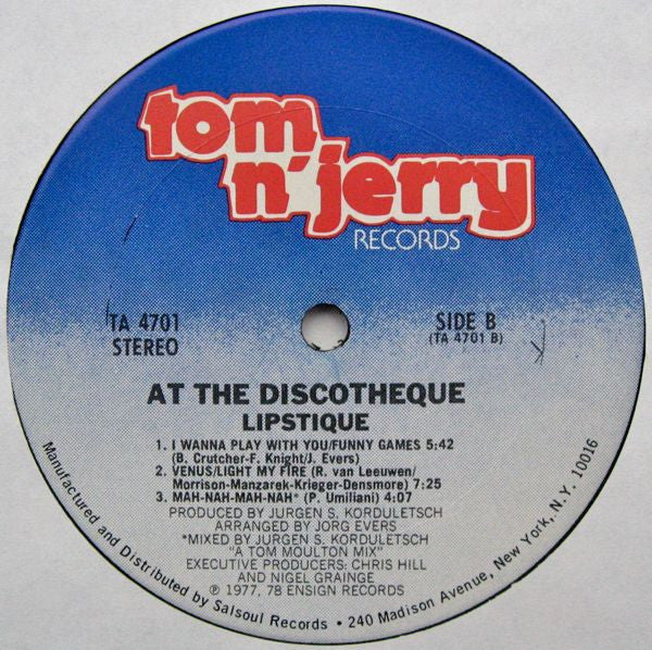 Lipstique (2) - At The Discotheque (Vinyl)