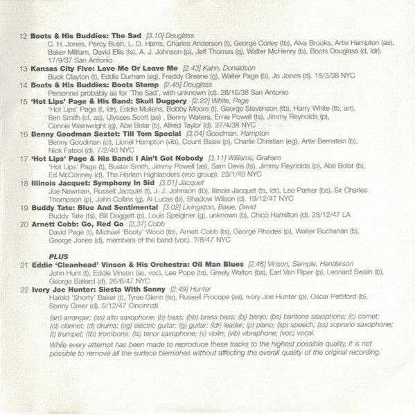 Various - Texas Jazz - Blue Rhythm Stomp (CD)
