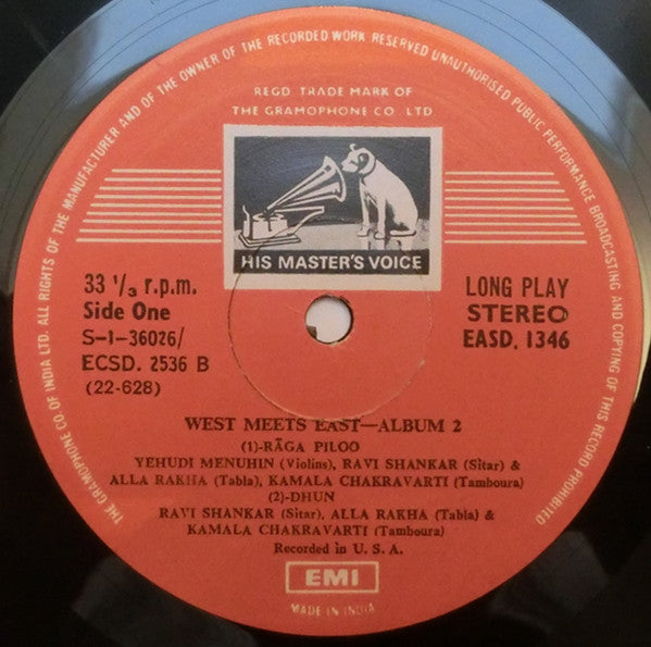 Yehudi Menuhin & Ravi Shankar - West Meets East Album 2 (Vinyl)
