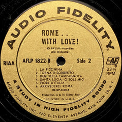 Jo Basile, Accordion And Orchestra - Rome With Love (Vinyl) Image