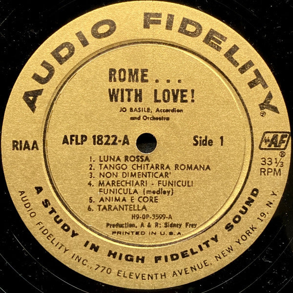 Jo Basile, Accordion And Orchestra - Rome With Love (Vinyl) Image