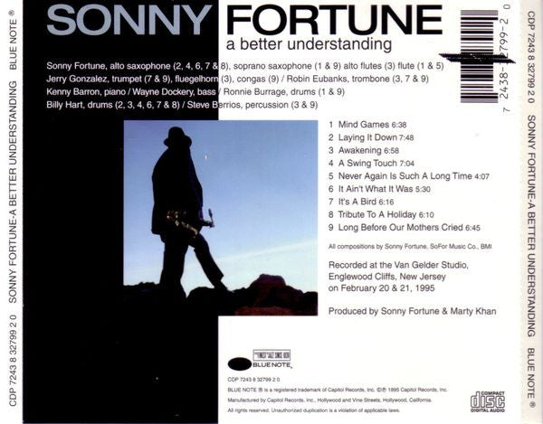 Sonny Fortune - A Better Understanding (CD) Image