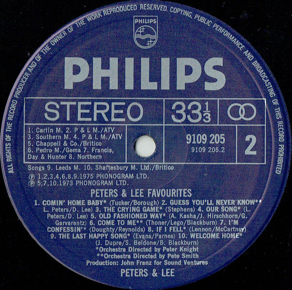 Peters & Lee - Peters & Lee Favourites (Vinyl) Image