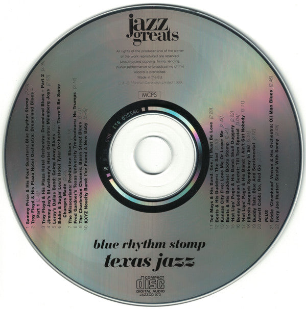 Various - Texas Jazz - Blue Rhythm Stomp (CD)