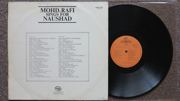 Mohammed Rafi - Sings For Naushad (Vinyl) Image