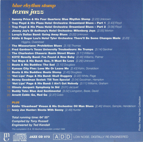 Various - Texas Jazz - Blue Rhythm Stomp (CD)