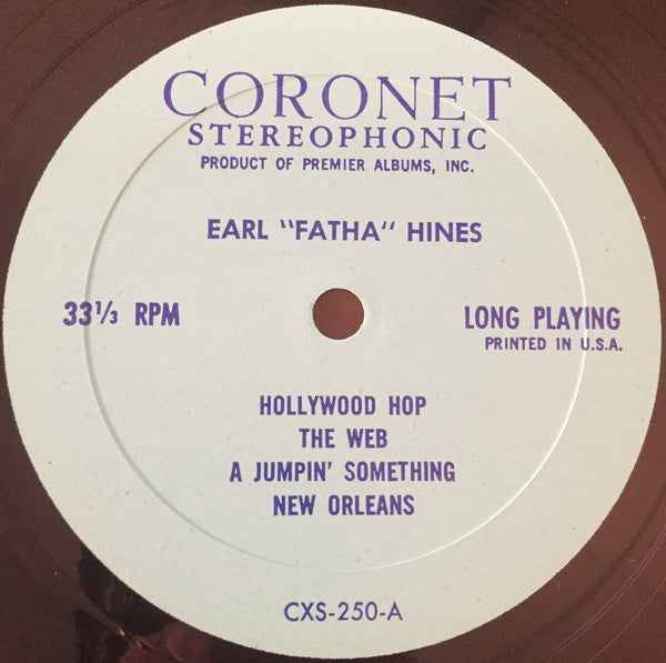 Earl Hines - Earl "Fatha" Hines (Vinyl)