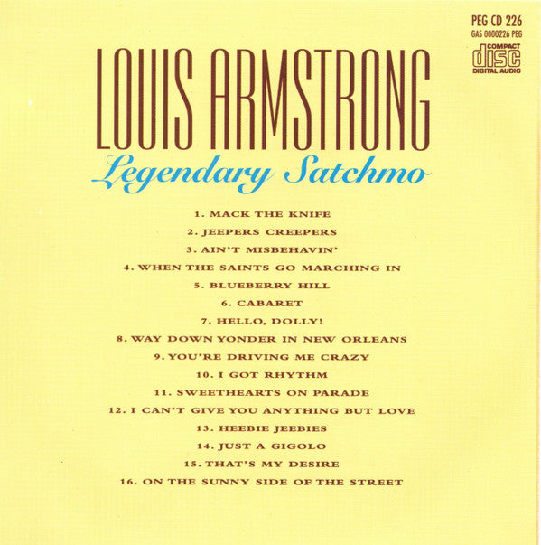 Louis Armstrong - Legendary Satchmo (CD)