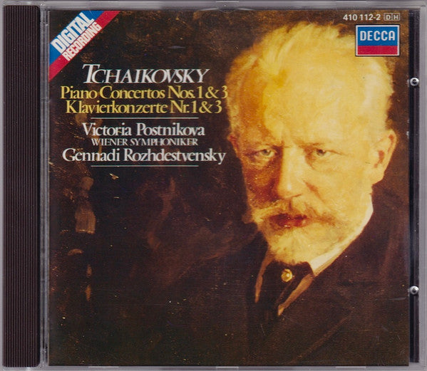 Pyotr Ilyich Tchaikovsky, Victoria Postnikova, Gennadi Rozhdestvensky - Piano Concertos Nos. 1 & 3 (CD) Image