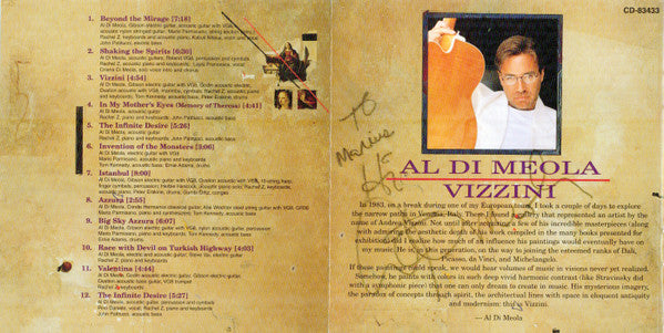 Al Di Meola - The Infinite Desire (CD) Image