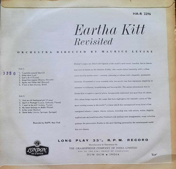 Eartha Kitt - Revisited (Vinyl)