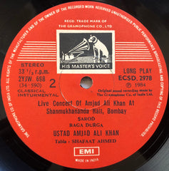 Amjad Ali Khan - Live At Shanmukhanand Hall, Bombay (Vinyl)