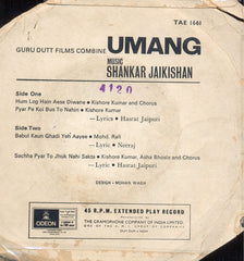 Shankar-Jaikishan - Umang (45-RPM)