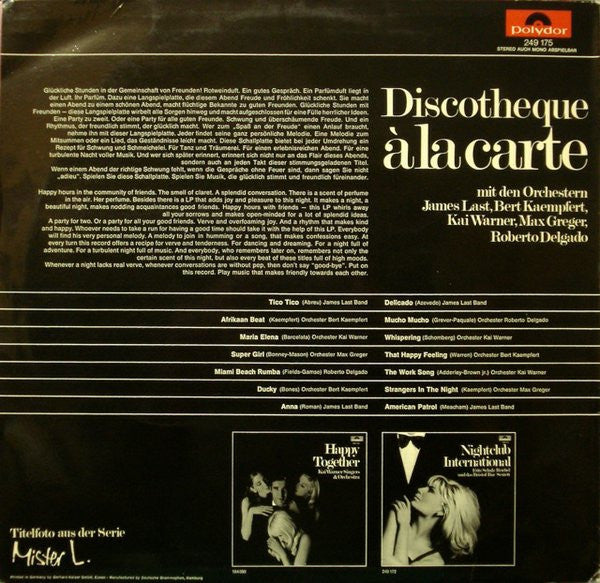 Various - Discotheque À La Carte (Vinyl)