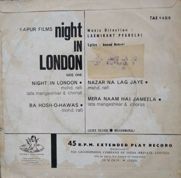 Laxmikant-Pyarelal - Night In London (45-RPM)