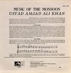 Amjad Ali Khan - Music Of The Monsoon (Vinyl)