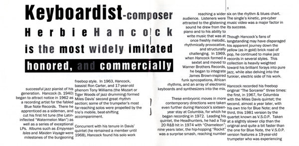 Herbie Hancock - Herbie Hancock (CD) Image