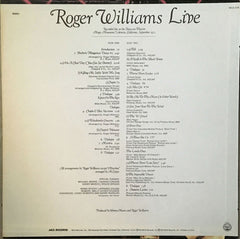 Roger Williams (2) - Roger Williams Live (Vinyl) Image