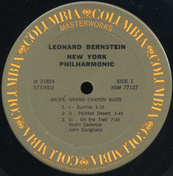Ferde GrofÃ© â€“ Leonard Bernstein, New York Philharmonic Orchestra, The - Grand Canyon Suite (Vinyl) Image