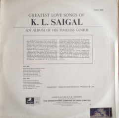 K. L. Saigal - Greatest Love Songs Of K. L. Saigal (Vinyl) Image