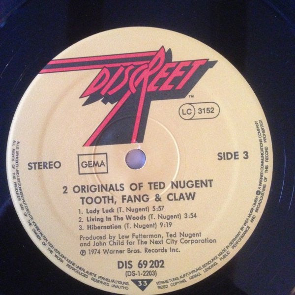 Ted Nugent - 2 Originals Of Ted Nugent (Vinyl) (2 LP) Image