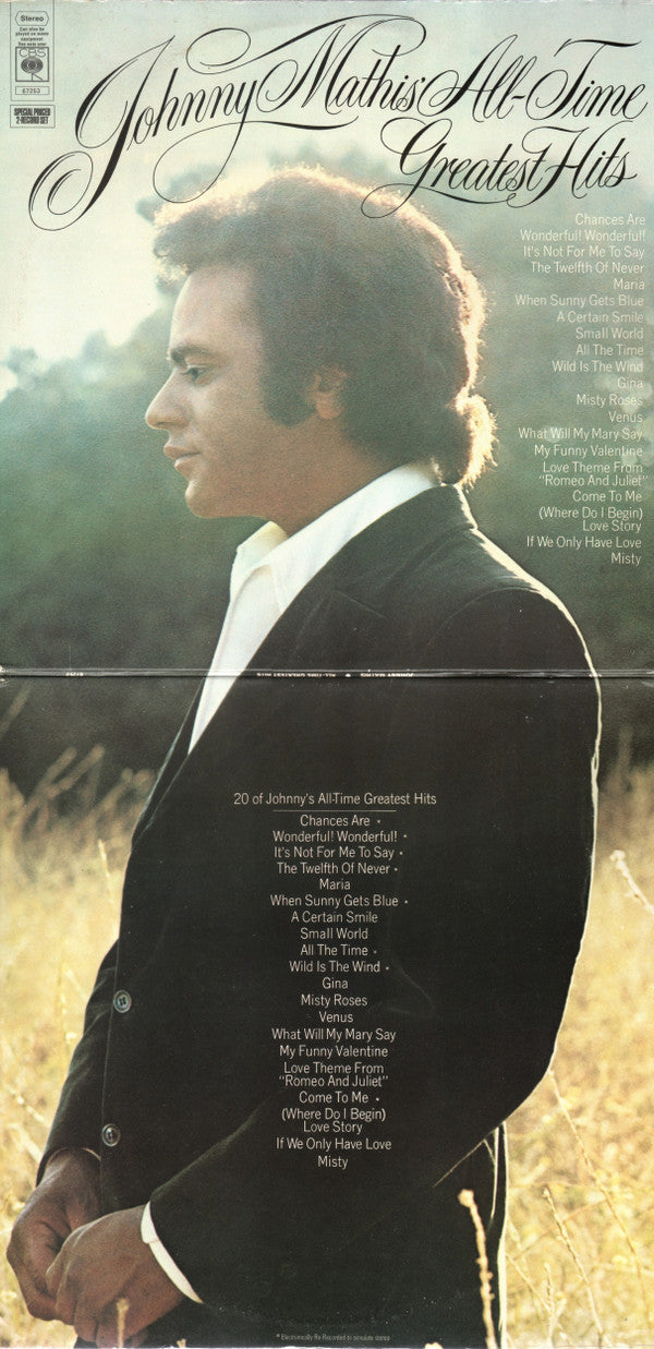 Johnny Mathis - Johnny Mathis' All-Time Greatest Hits (Vinyl) (2 LP) Image