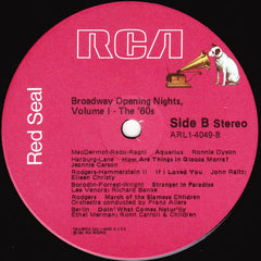 Various - Broadway Opening Nights - Vol. 1 (Vinyl) Image
