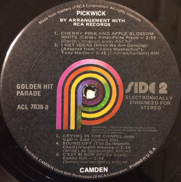 Various - Golden Hit Parade (Vinyl) Image