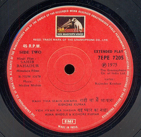 Madan Mohan - Sahib Bahadur (45-RPM)