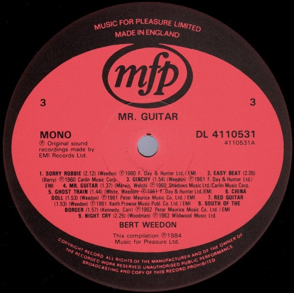 Bert Weedon - Mr Guitar (Vinyl) (2)