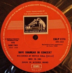 Ravi Shankar - India's Most Distinguished Musician In Concert (Vinyl) Image