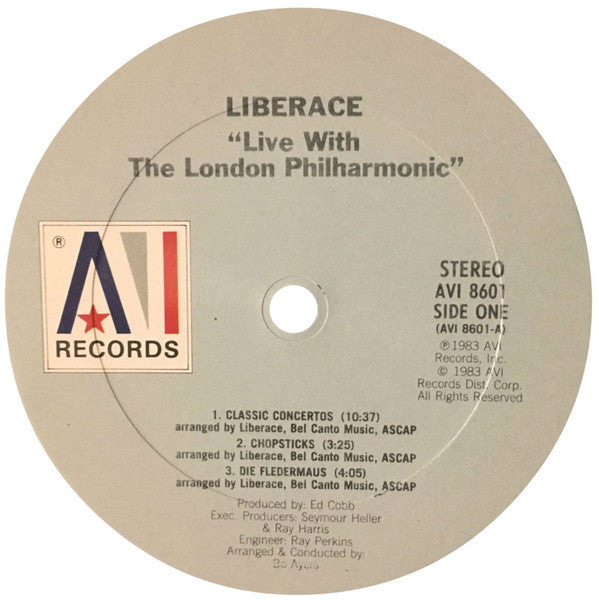 Liberace - Live With The London Philharmonic (Vinyl) Image