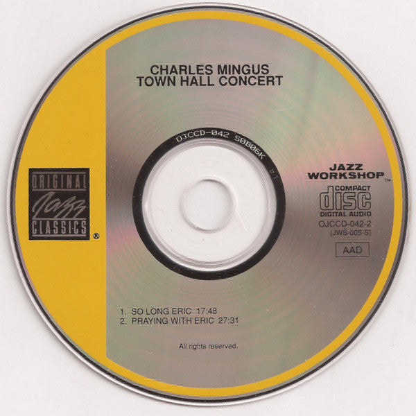 Charles Mingus - Town Hall Concert (CD) Image