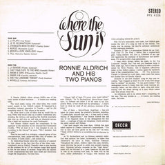 Ronnie Aldrich And His Two Pianos - Where The Sun Is (Vinyl) Image