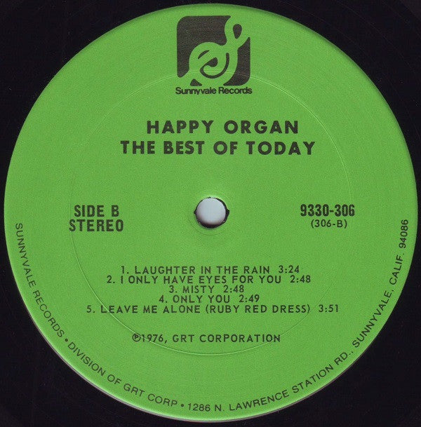 Happy Organ - The Best Of Today (Vinyl) Image