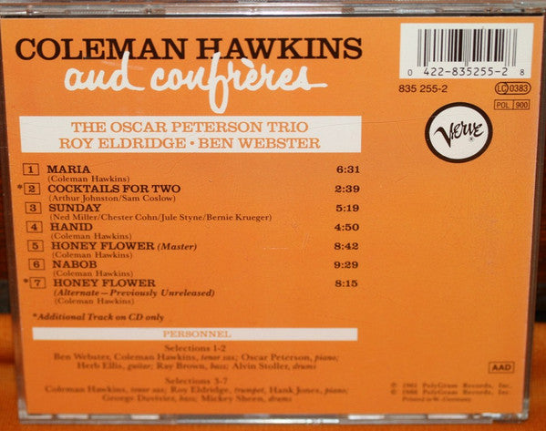 Coleman Hawkins - And ConfrÃ¨res (CD) Image