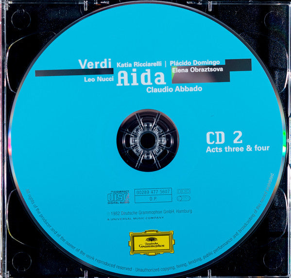 Giuseppe Verdi / Katia Ricciarelli, Placido Domingo, Leo Nucci, Elena Obraztsova, Claudio Abbado - Aida (CD) (2)