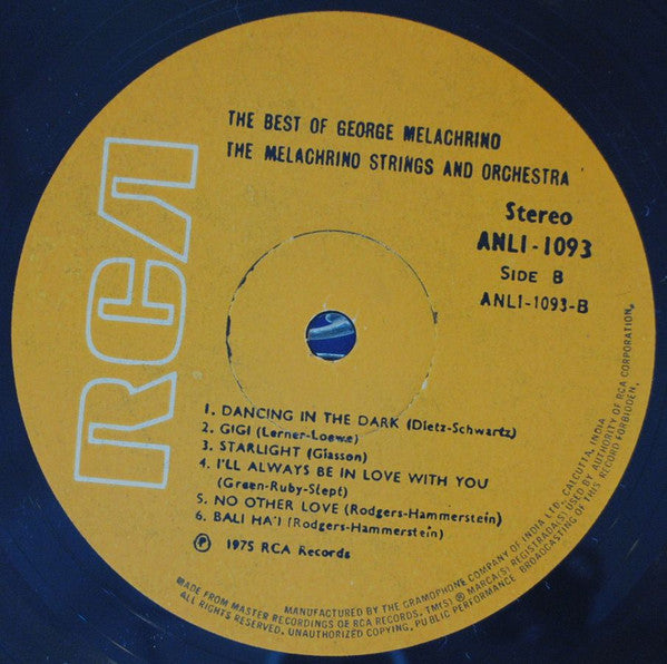 Melachrino Strings And Orchestra, The - The Best Of George Melachrino (Vinyl) Image