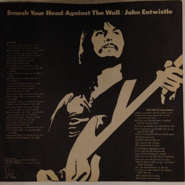 John Entwistle - Smash Your Head Against The Wall (Vinyl) Image