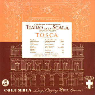 Teatro Alla Scala With Maria Callas, Giuseppe Di Stefano, Tito Gobbi Conducted By Victor De Sabata - Giacomo Puccini - Tosca (Vinyl) (2 LP) Image