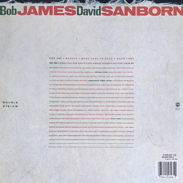 Bob James / David Sanborn - Double Vision (Vinyl) Image