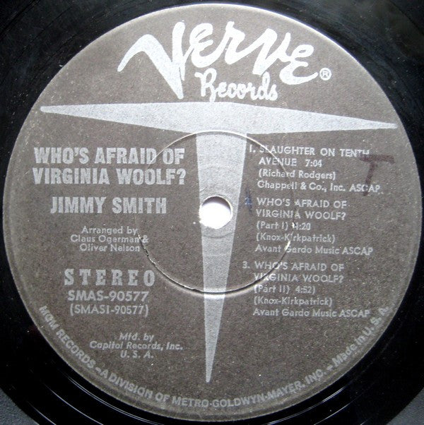 Jimmy Smith - Who's Afraid Of Virginia Woolf? (Vinyl) Image