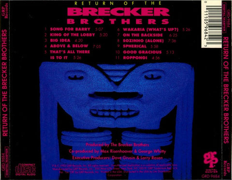 Brecker Brothers, The - Return Of The Brecker Brothers (CD) Image