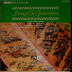 Various - Songs To Remember From Hindi Films (45-RPM)