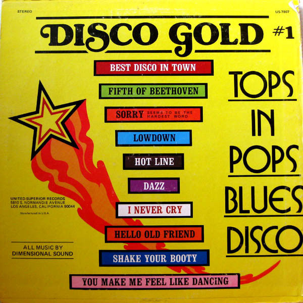 Dimensional Sound - Disco Gold #1 (Vinyl)