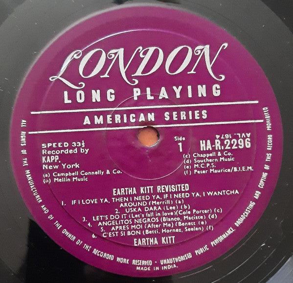 Eartha Kitt - Revisited (Vinyl)