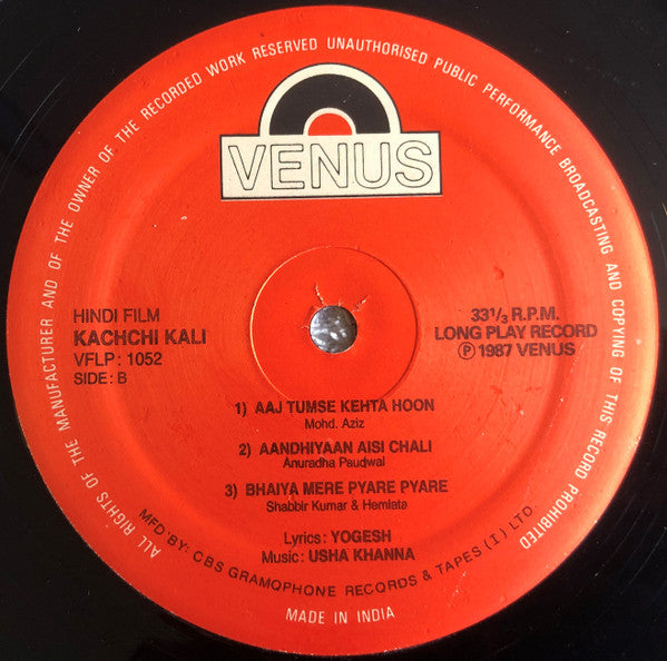 Yogesh â€¢ Usha Khanna - Kachchi Kali (Vinyl) Image
