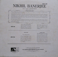 Nikhil Banerjee - Sitar - Komala Rishab Asawari (Vinyl) Image
